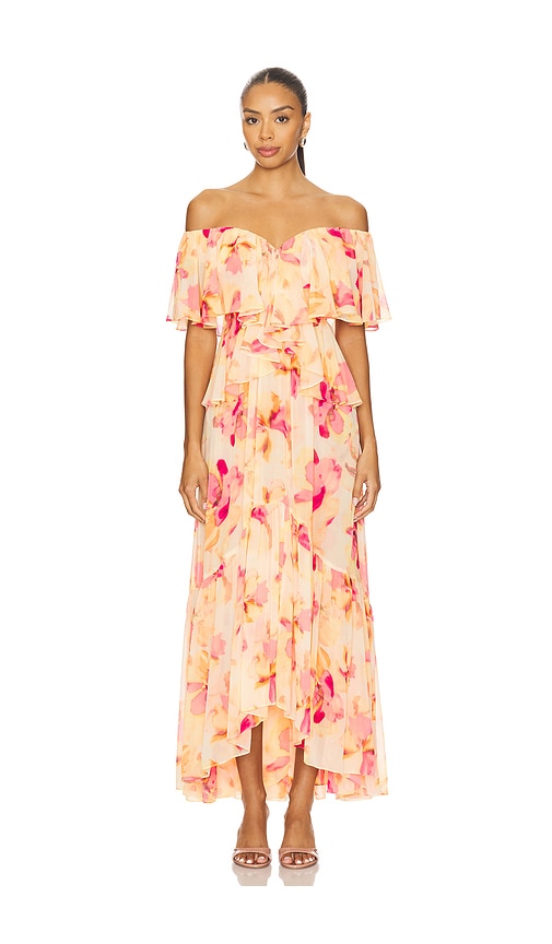 Heart Dress in Peach. - size XS (also in M, S)