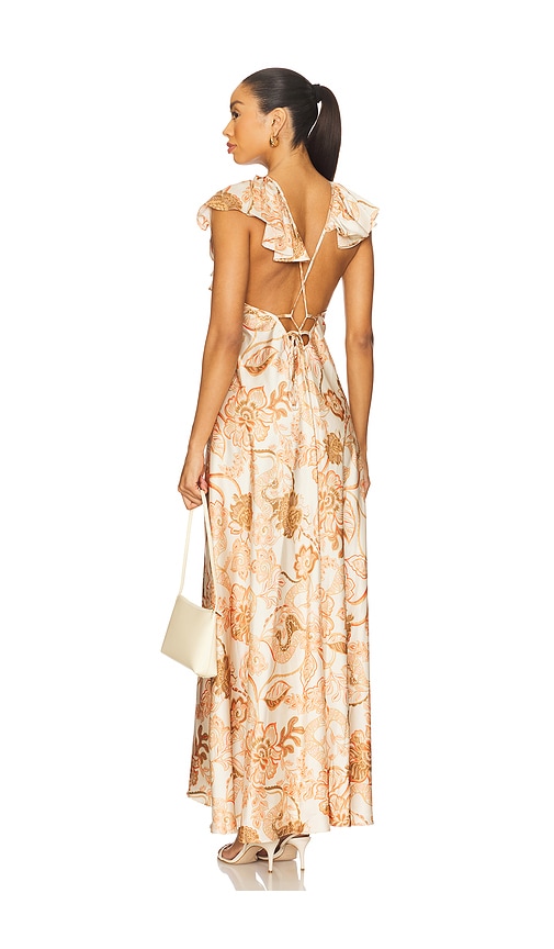 Velora Dress in Beige. - size XL (also in L, M, S, XS)