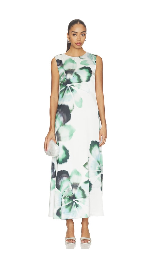 slim fit dress slacks White and Green Satin Long Prom Dress, A-Line Short Sleeve Evening Party Dress US 4 / White and Green main image 1
