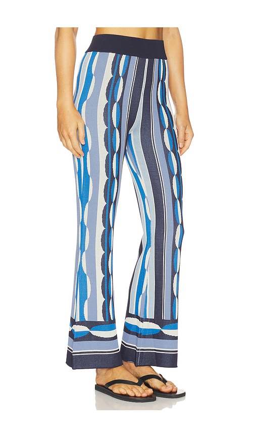 Misa Marla Pull-on Pant In Geo Stripe Knit In Multi