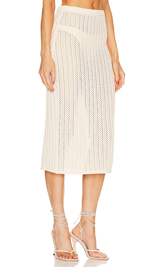 Shop Misa Layla Skirt In Natural