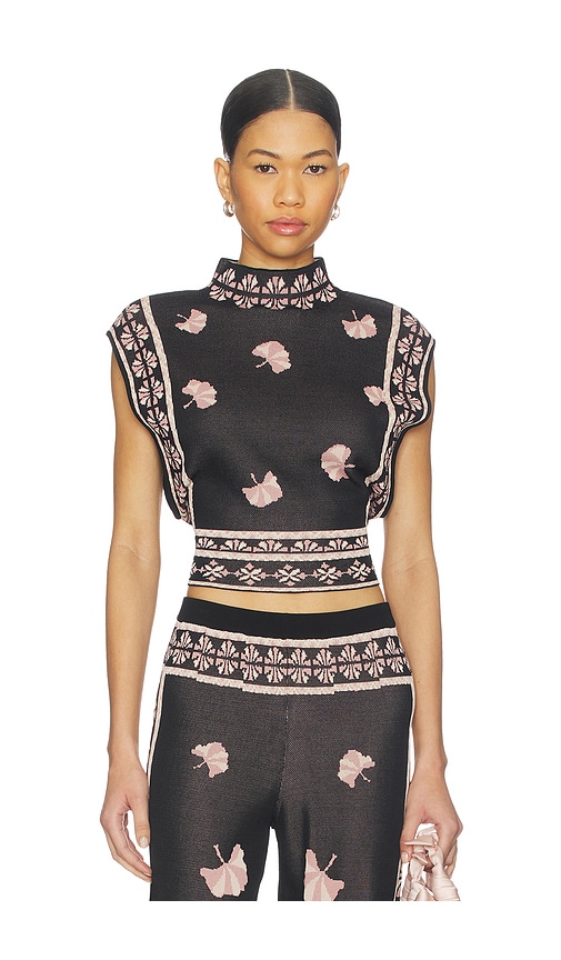 Misa Alva Top In Black