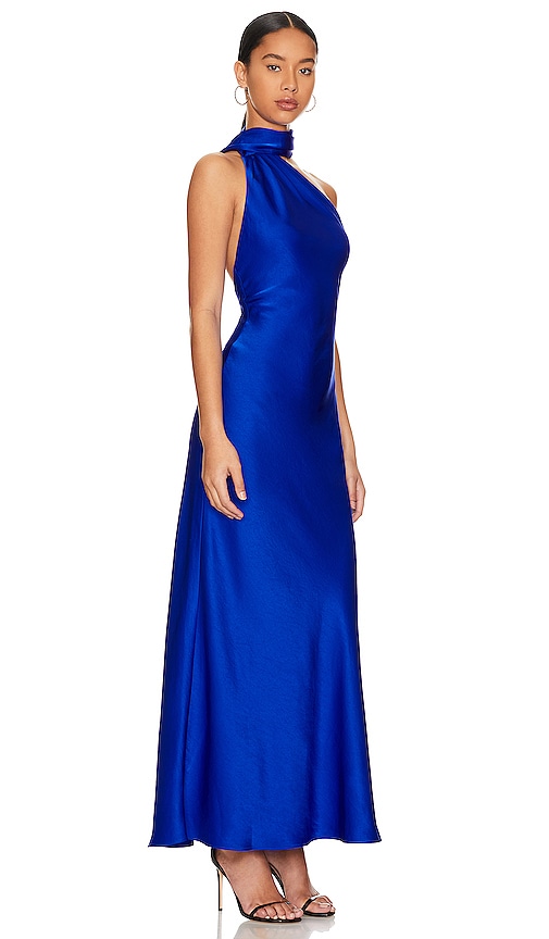  Misha Abendkleid Alastair In Royal. Größe S. Also In L. 