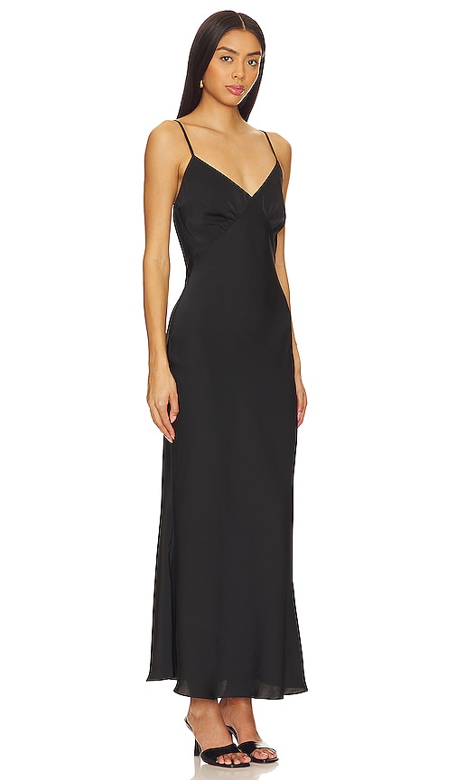 Shop Misha Vida Midi Dress In Black