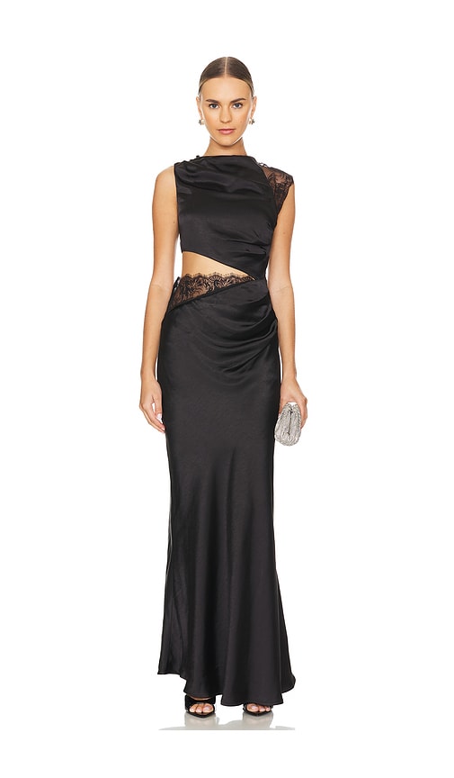 MISHA Kimora Maxi Dress in Black Cover