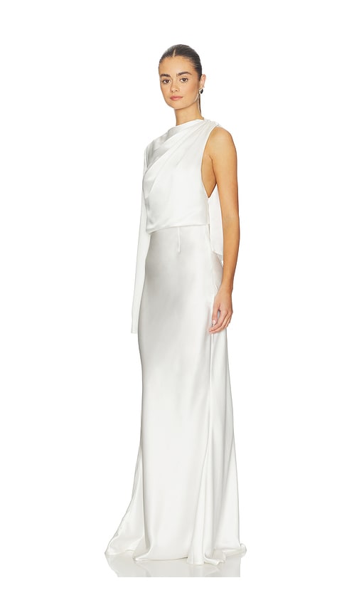  Misha Kleid Mantello In Ivory. Größe Xs. Also In Xxs. 