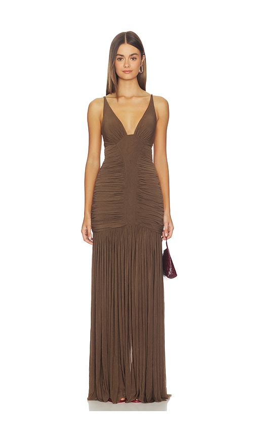 MISHA The Inferno Jersey Maxi Dress