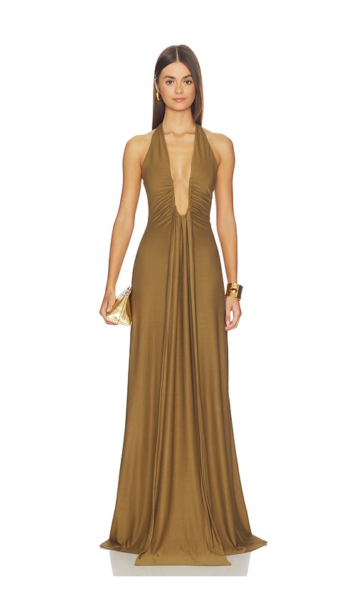 MISHA The Jennifer Cupro Maxi Dress | Thumbnail 3 MISHA The Jennifer Cupro Maxi Dress | Thumbnail 3