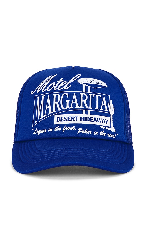 Hideaway Trucker Hat in Royal.