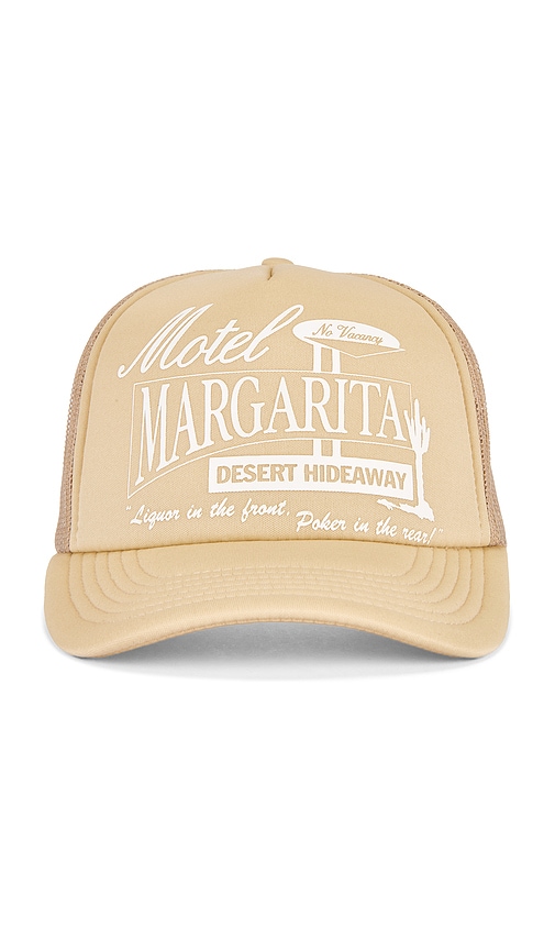 Hideaway Trucker Hat in Beige.