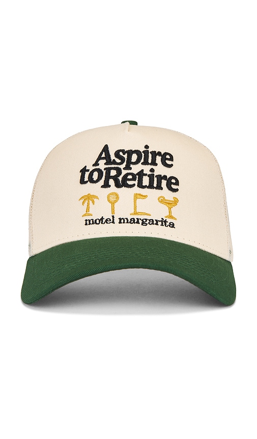 Aspire Trucker Hat in Beige.