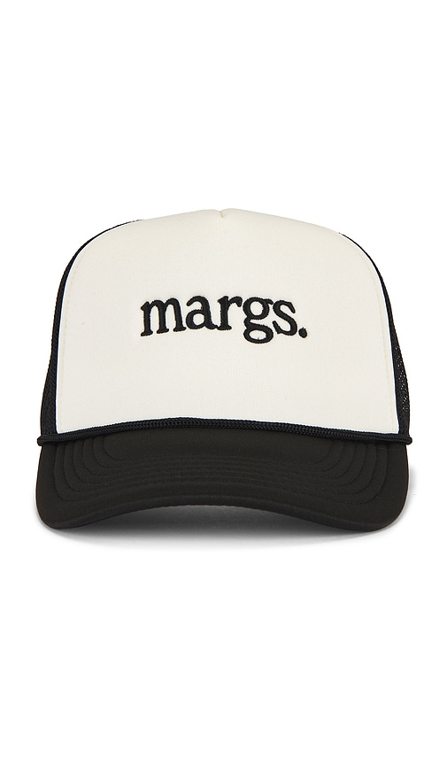 Margs. Trucker Hat in Black.