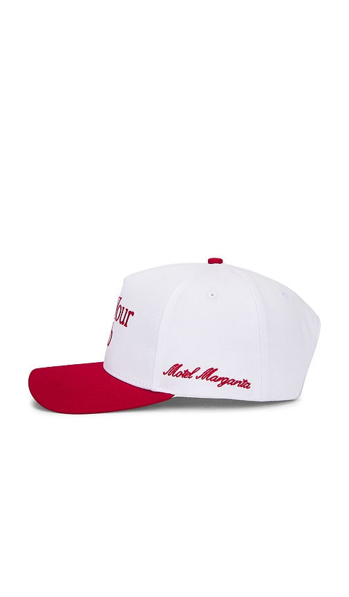  Motel Margarita Basecap Quit In White. 