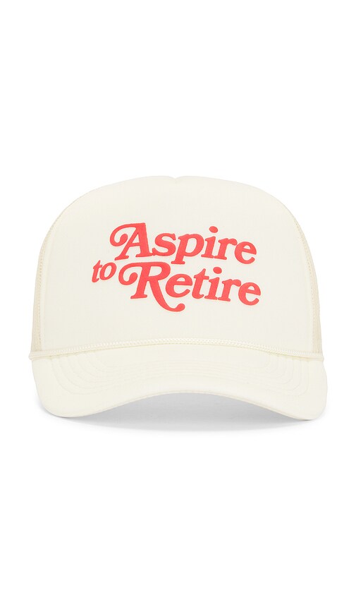Motel Margarita Aspire Script Trucker Hat In Cream