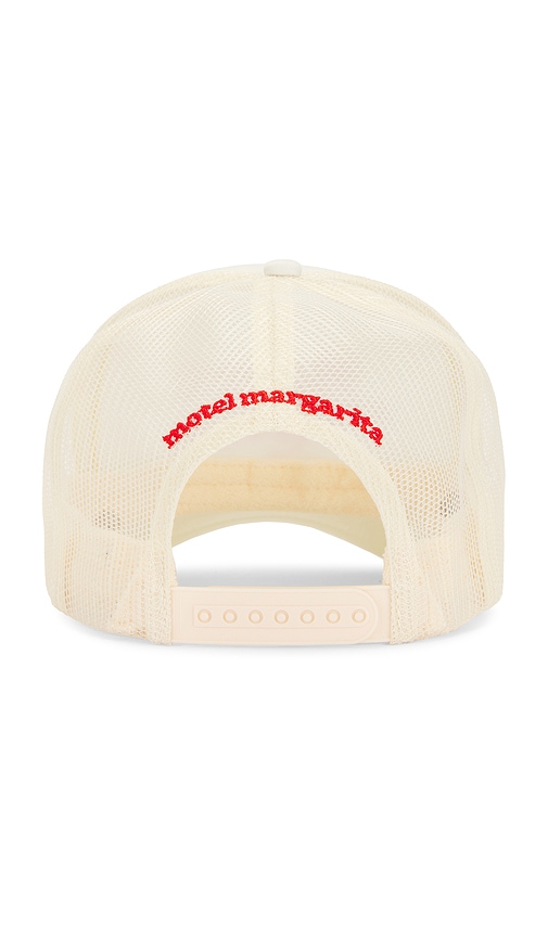 Motel Margarita Aspire Script Trucker Hat In Cream