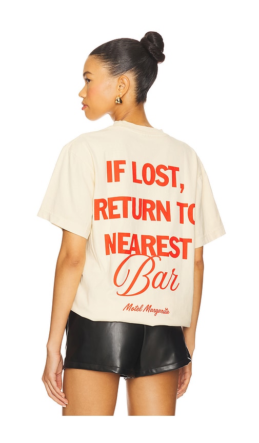 If Lost Tee in Cream. - size S (also in M, XL/1X)