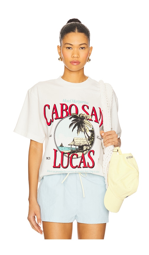 Cabo Shack Tee in White. - size XL/1X (also in L, M, S)