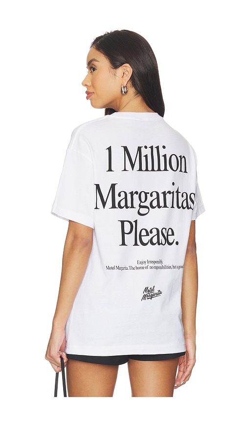 Motel Margarita 1 Million Tee in White