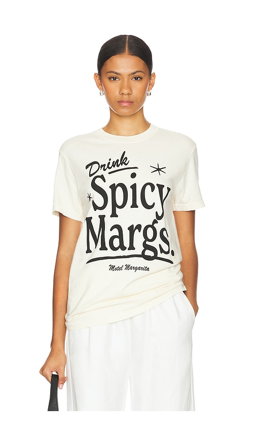 Shop Motel Margarita Spicy Margs. Tee In Ivory