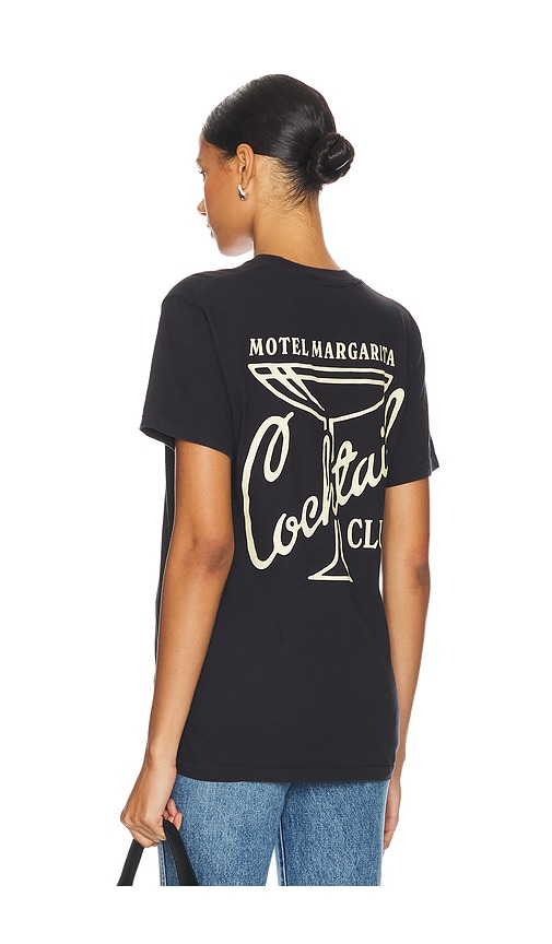 Shop Motel Margarita Cocktail Club Tee In Black