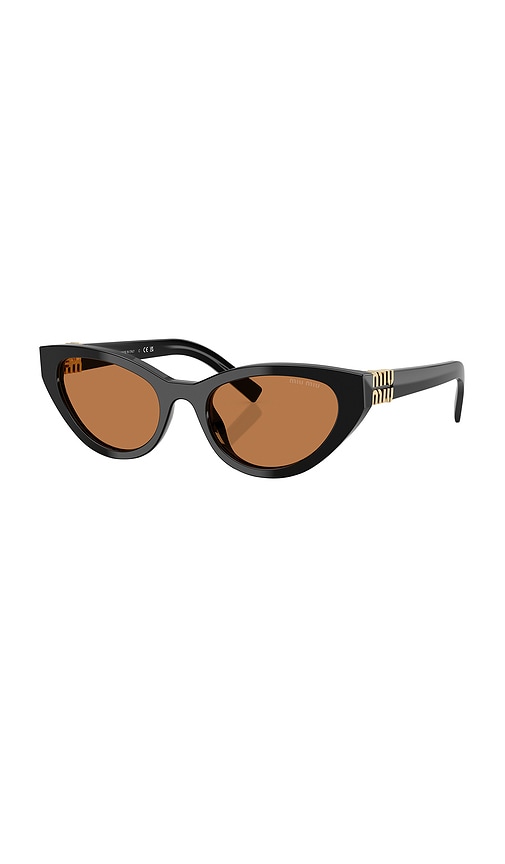 Miu Miu Geometric-frame Sunglasses In Black