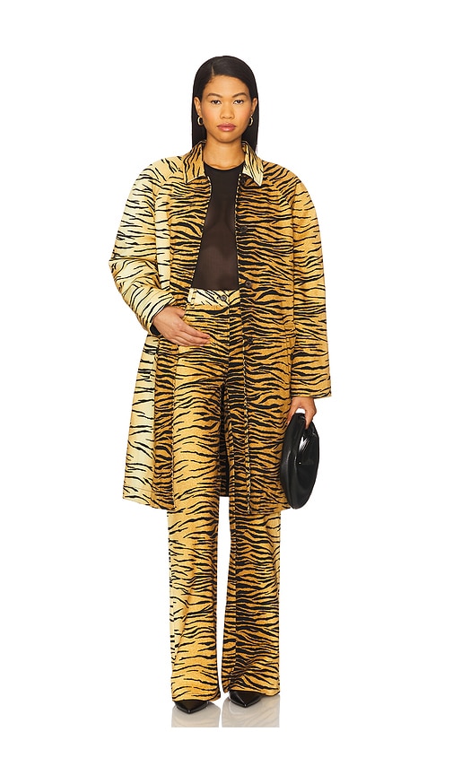 Moschino Jeans Tiger Stripes Long Jacket