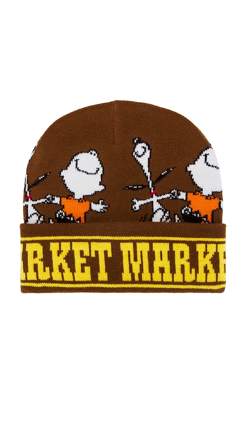 Shop Market X Peanuts Dancing Beanie In Brown