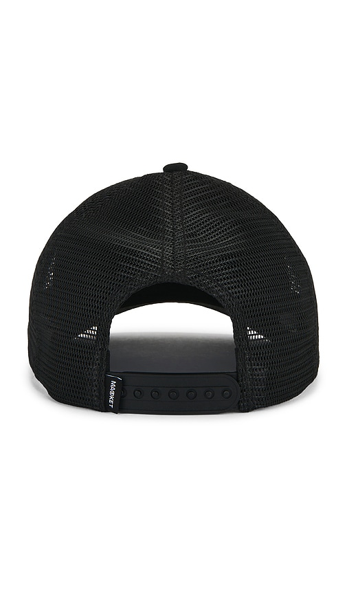 Market Double Cherries Trucker Hat In Black