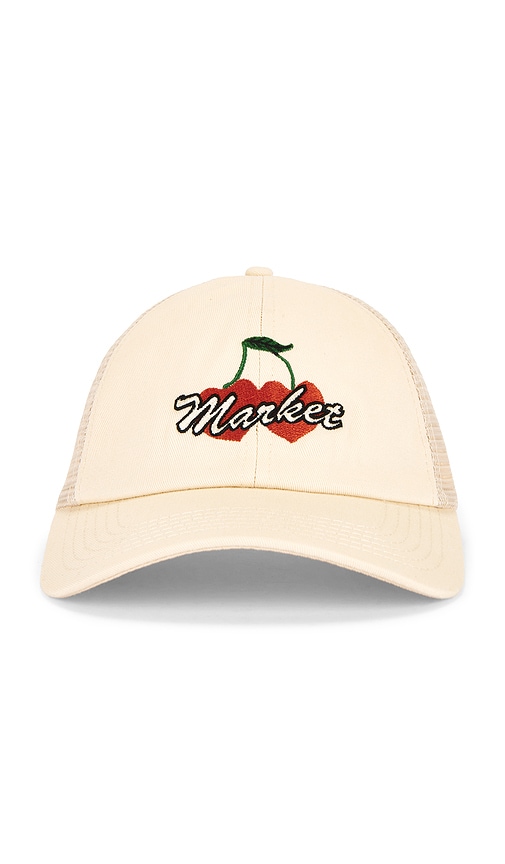 Market Double Cherries Trucker Hat In Brown