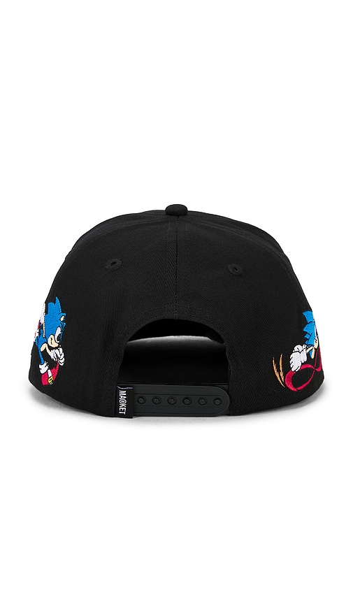 Market X Sonic Run 5 Panel Hat In Black