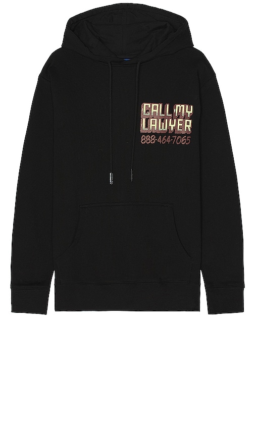 Shop Market Call My Lawyer Sign Hoodie In Black