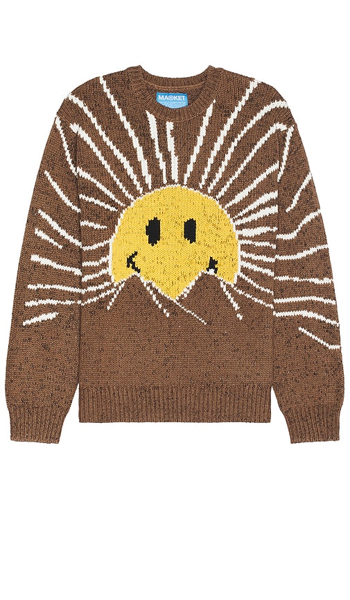 Shop Market Smiley Sunrise Sweater In 橡子色