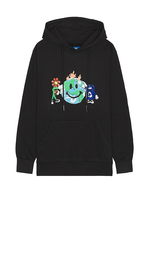 Shop Market Smiley Studios Hoodie In 洗水黑