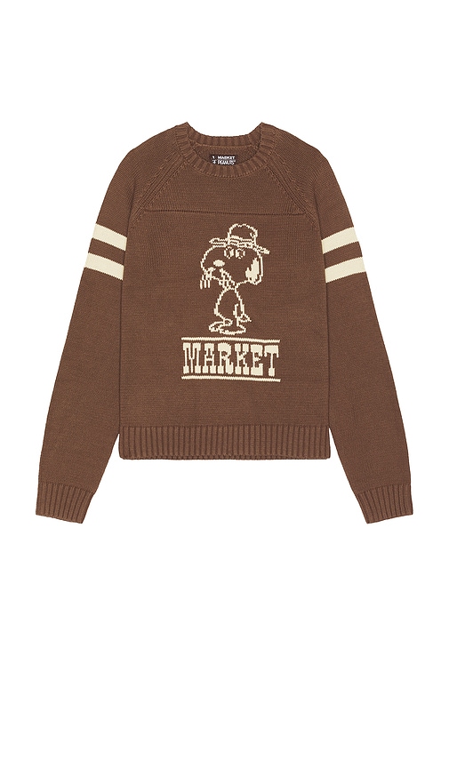 Market X Peanuts Spike Knit Sweater In 브라운