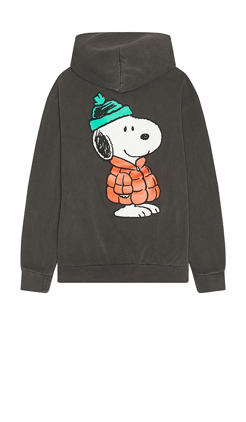 Market Peanuts Puffer Hoodie In Black