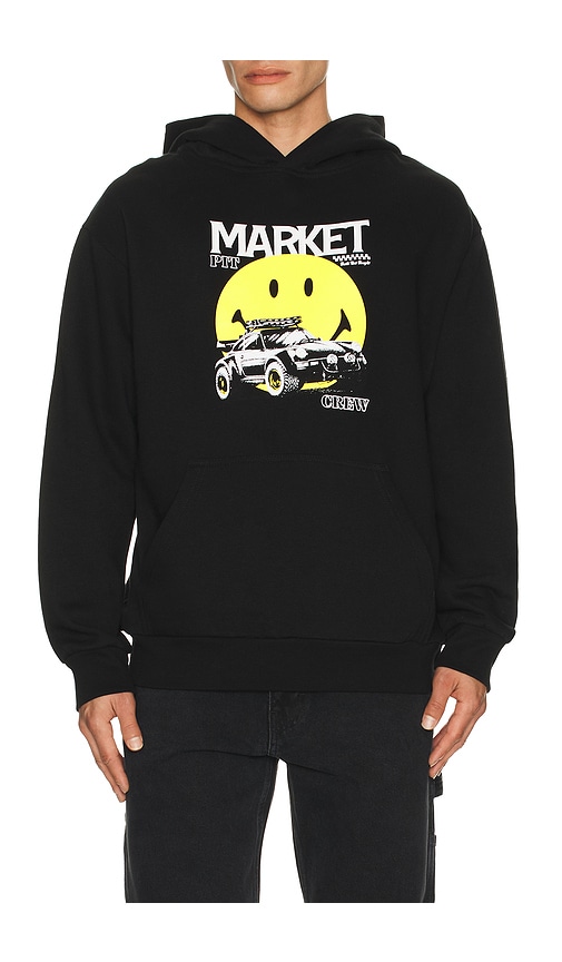 Market Smiley All Four Hoodie In Black