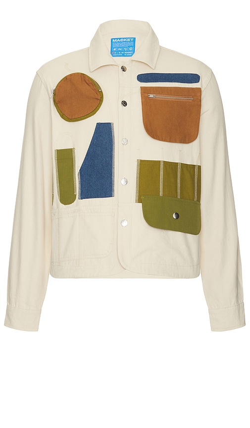 Shop Market Workstation Overshirt In Ivory