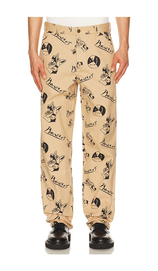 Market Smiley Cubism Double Knee Pant