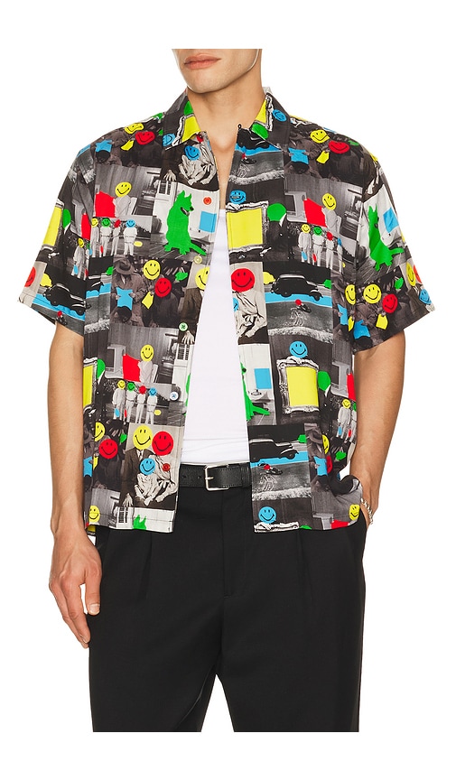 Market Smiley Collage Woven Shirt