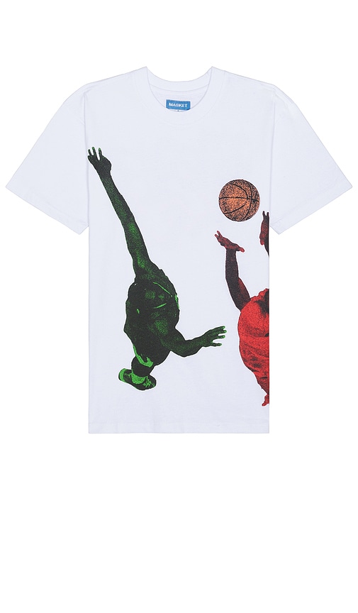 Shop Market Jump Ball T-shirt In 白色