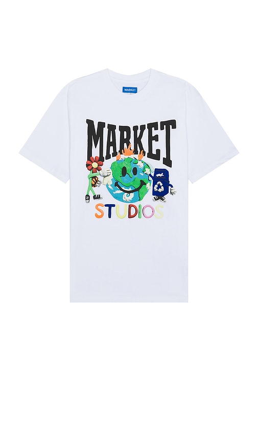 Shop Market Smiley Studios T-shirt In 白色