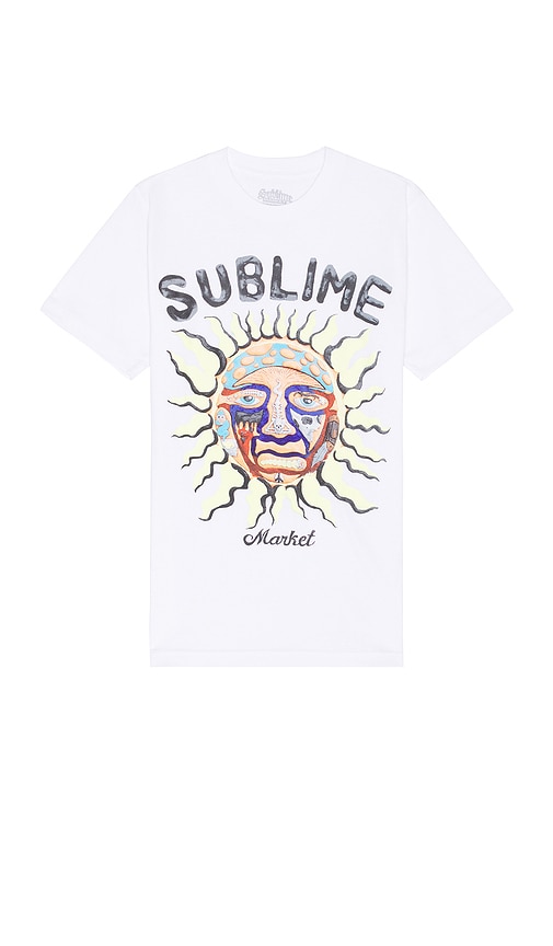 Shop Market Sublime Freedom Sun T-shirt In Ç™½è‰²