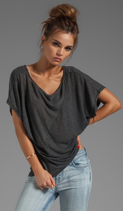 Ottoman Stripe Jersey Brenda Tee