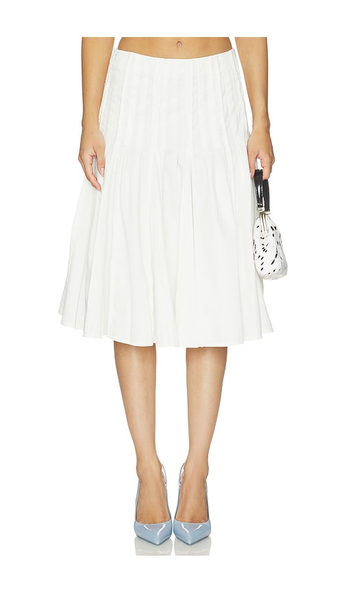 Markgong Pleated Midi Skirt - Women's Clothing