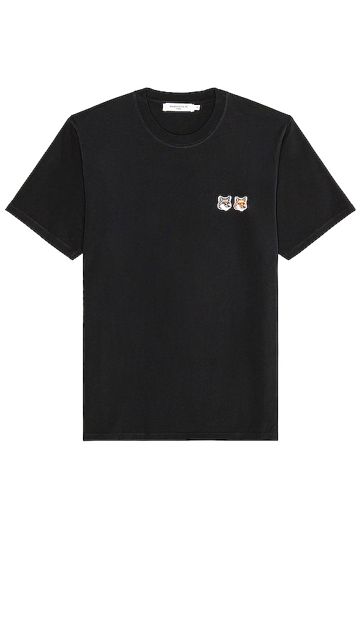 Maison Kitsune Double Fox Head Patch Classic Tee-Shirt in