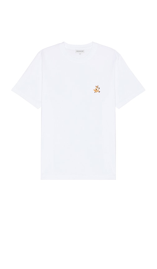 Maison Kitsune Speedy Fox Patch Comfort T-shirt in White