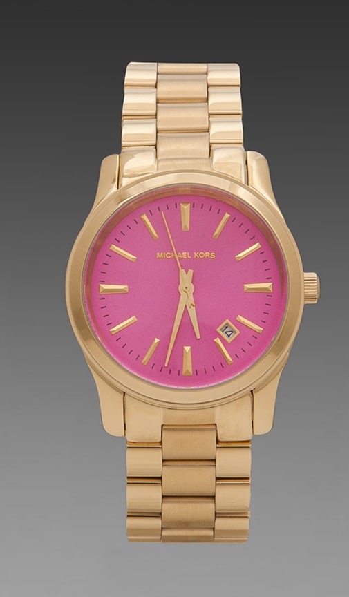 michael kors uhr gold pink