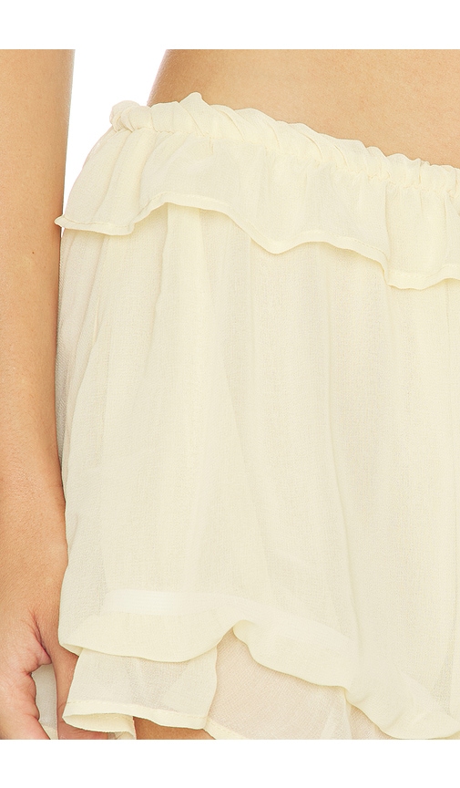 Milkwhite Ruffle Mini Short | Thumbnail 6 Milkwhite Ruffle Mini Short | Thumbnail 6