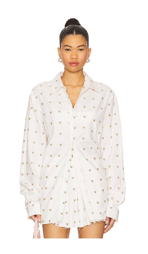 Oversized Shirt in White. - size S (also in L, M, XS)
