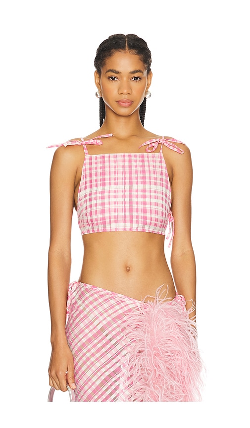 Milkwhite Cropped Top in Pink